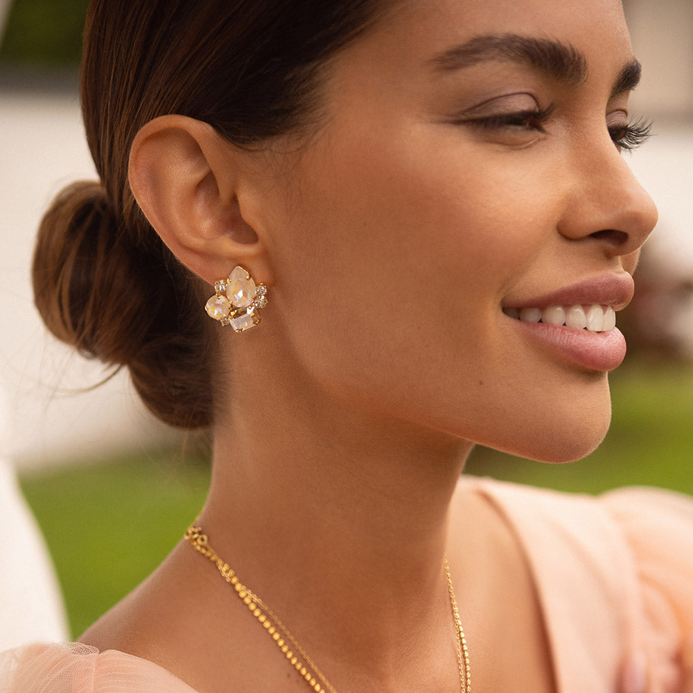 Angelina Earrings Cream