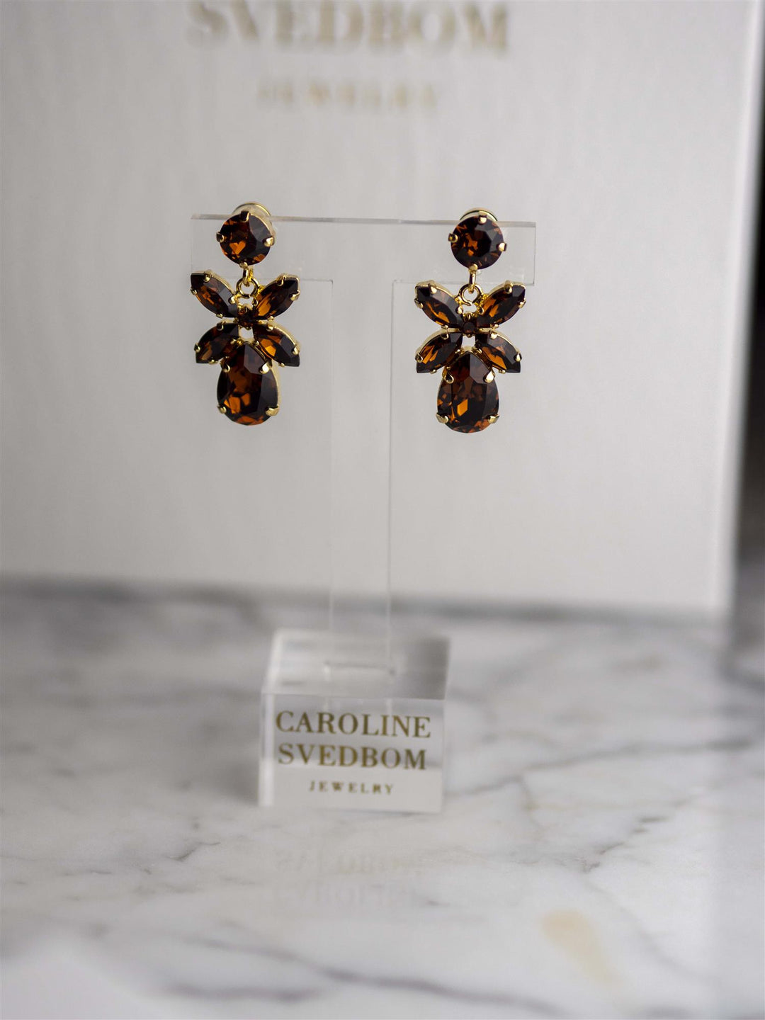Mini Dione Earrings Brun