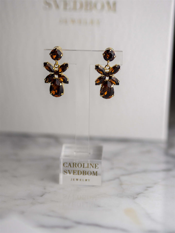 Mini Dione Earrings Brun
