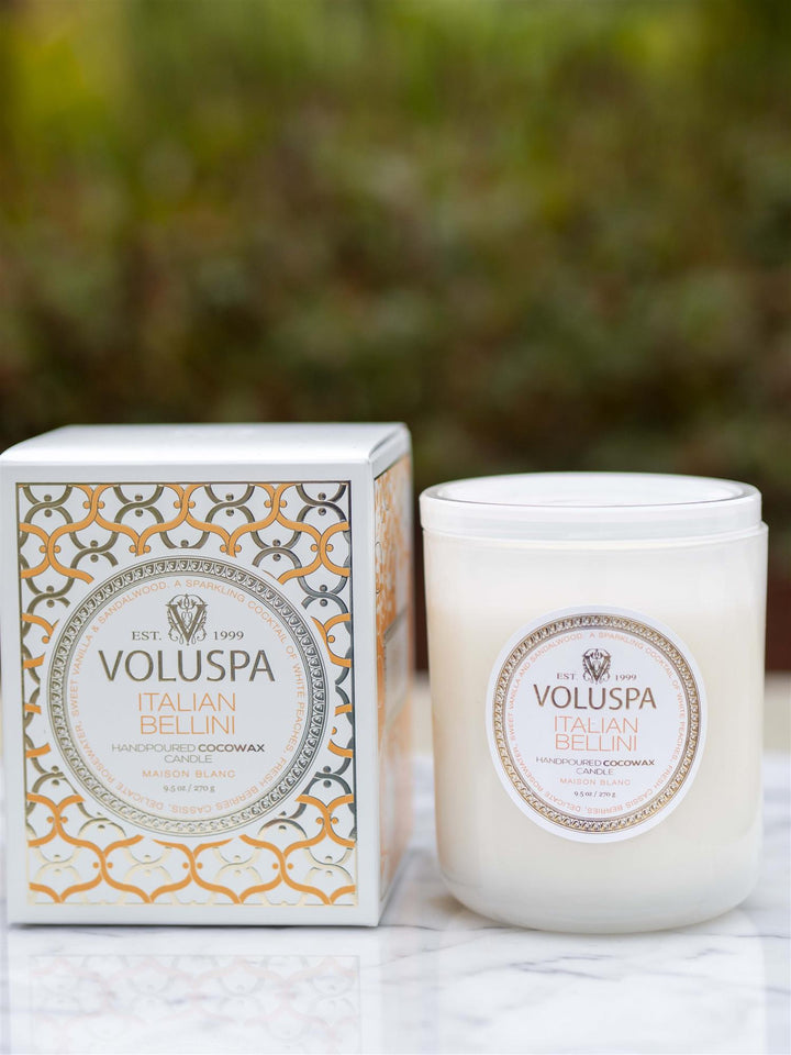 Italian Bellini Boxed Candle Hvit
