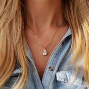 Mini drop necklace Crystal