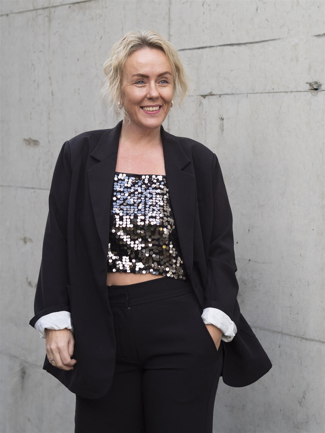 Quinn Short Top Sølv