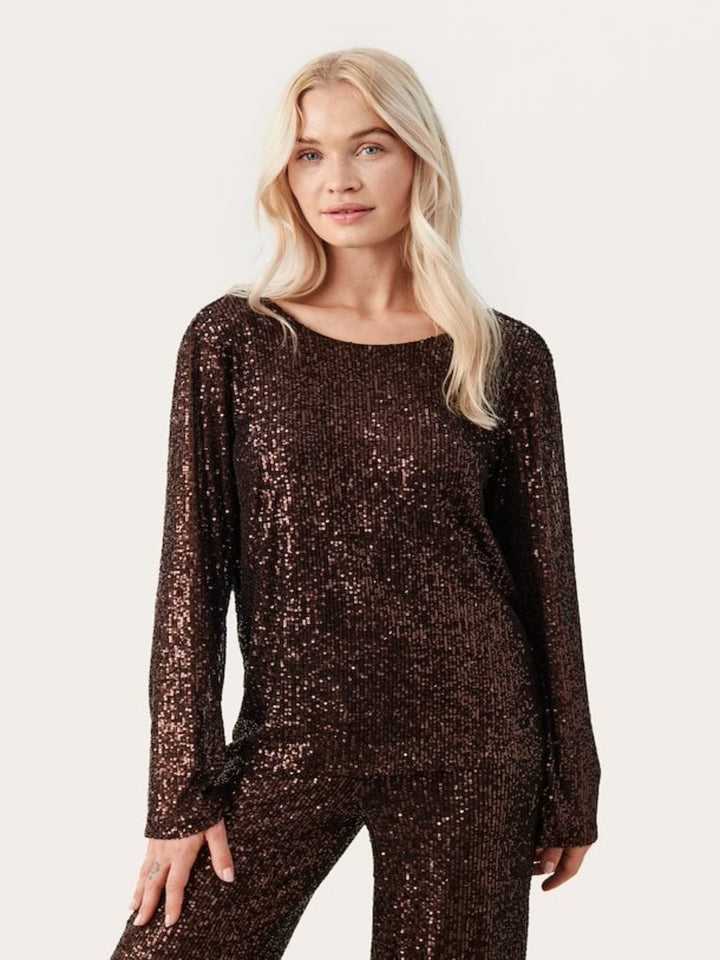 Darleena Blouse Mørkebrun