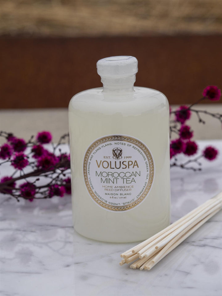 Reed Diffuser Moroccan Mint Tea Hvit
