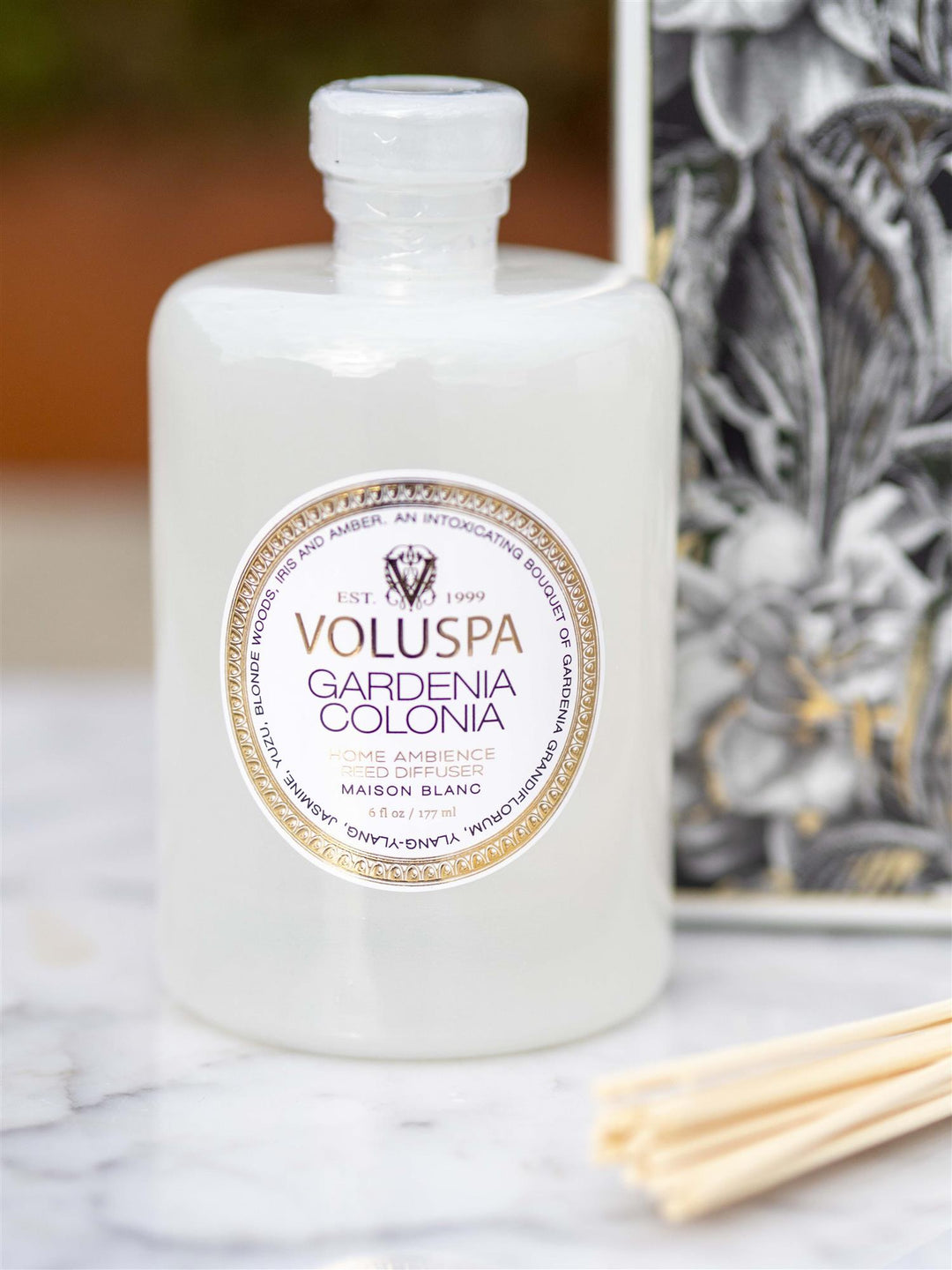 Gardenia Colonia Reed Diffuser Hvit