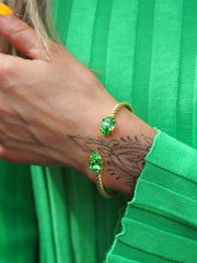 Mini drop bracelet Eplegrønn