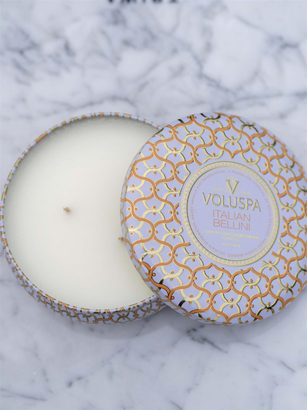 Italian Bellini 3-wick Tin Hvit
