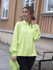 Franziska Ls Satin Shirt Grønn