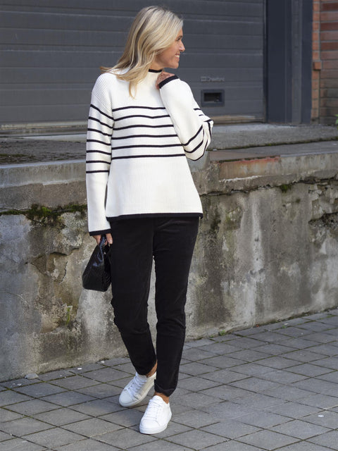 Alma ls knit pullover Offwhite
