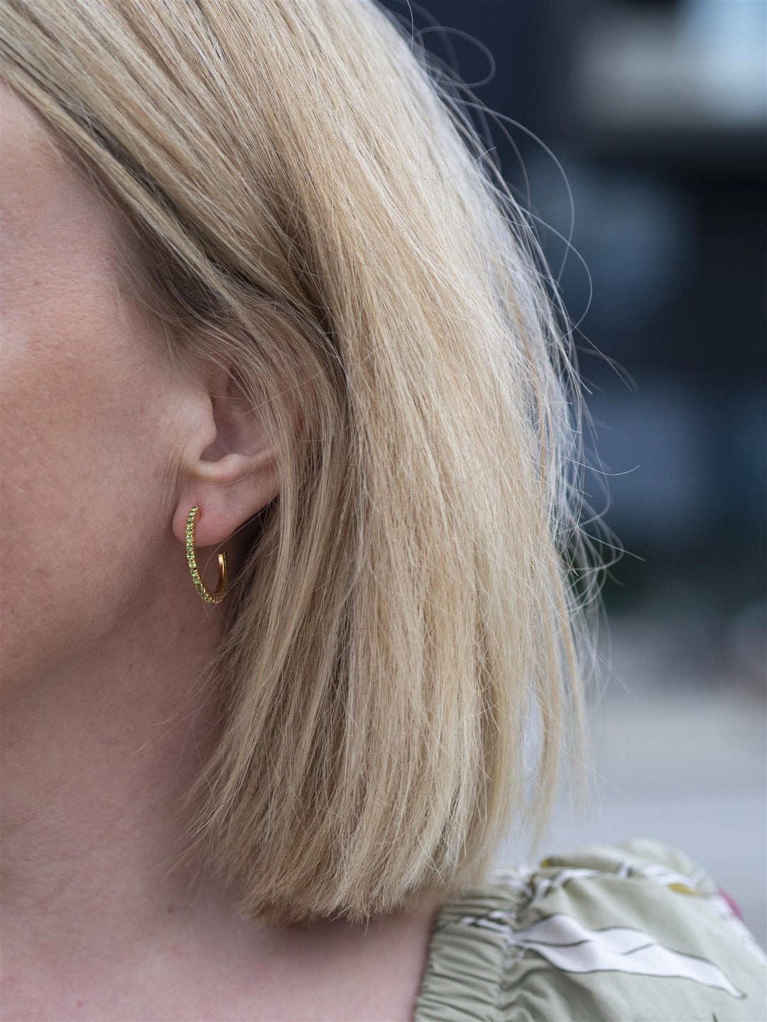 Perfect Loop Earrings Grønn