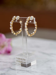 Antonia loop earrings crystal Gull