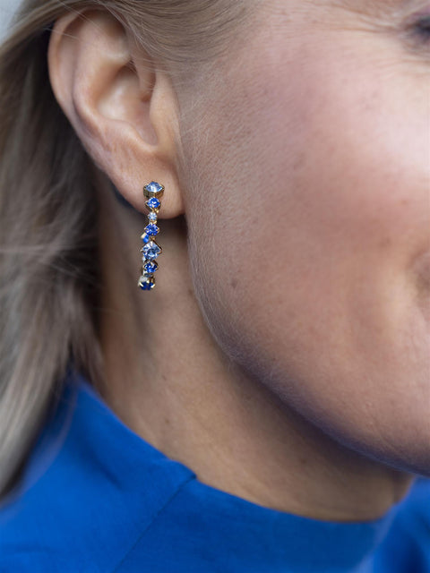 Mini Antonia Earrings Blå