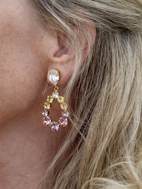 Delia Earrings Gold Multi