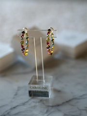 Antonia loop earrings gold pomelo combo Gull
