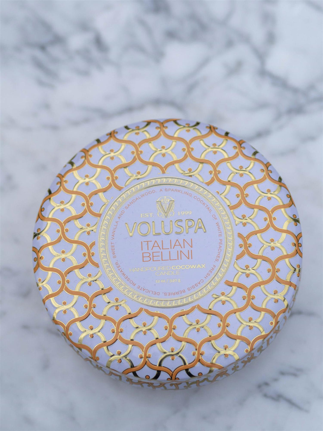 Italian Bellini 3-wick Tin Hvit