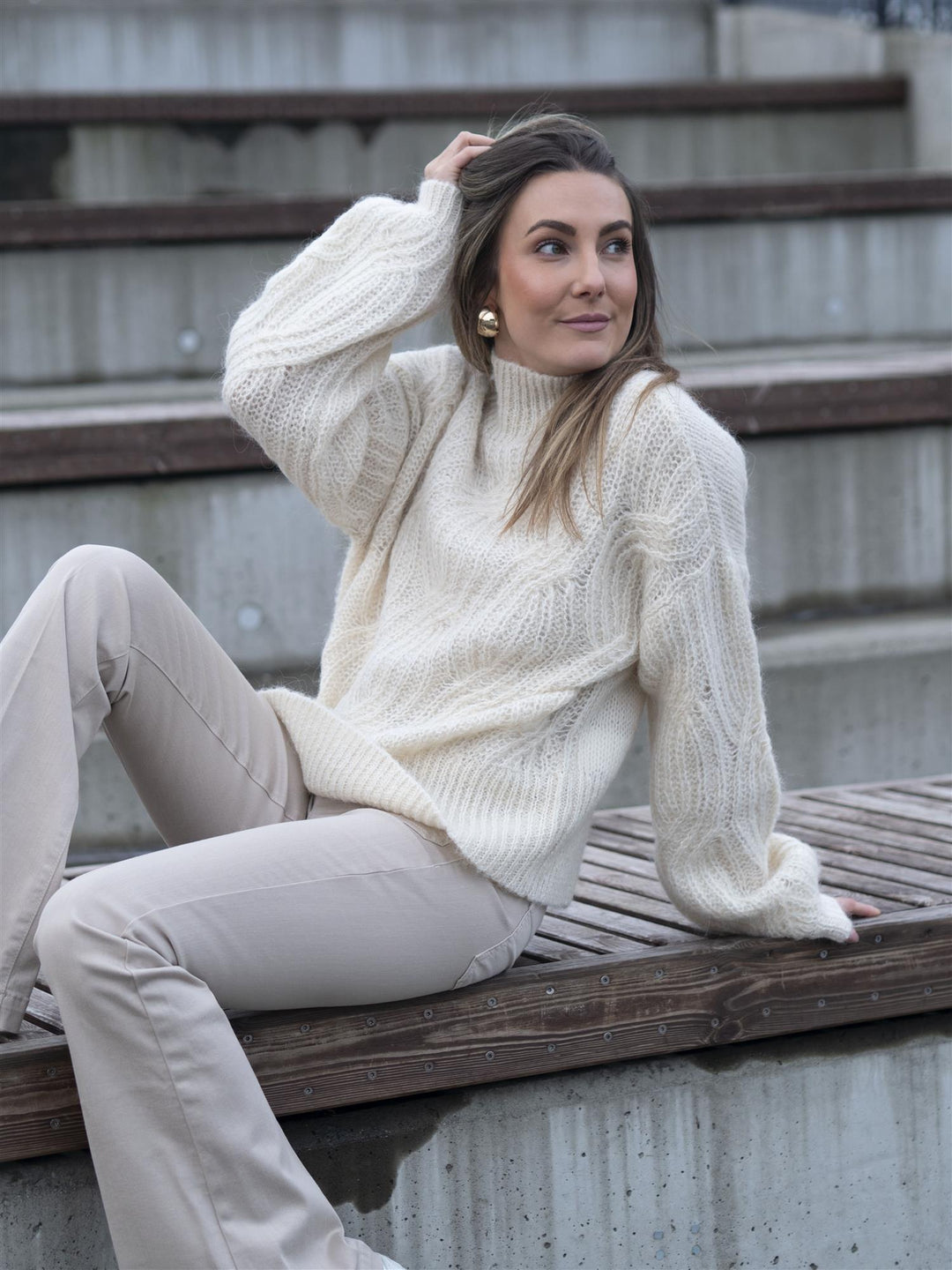 Zuma knit pullover Offwhite