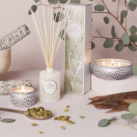 Mini Tin Candle Eucalyptus & White