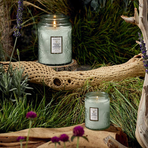 Large Jar Candle French Cade & Lavender Grønn