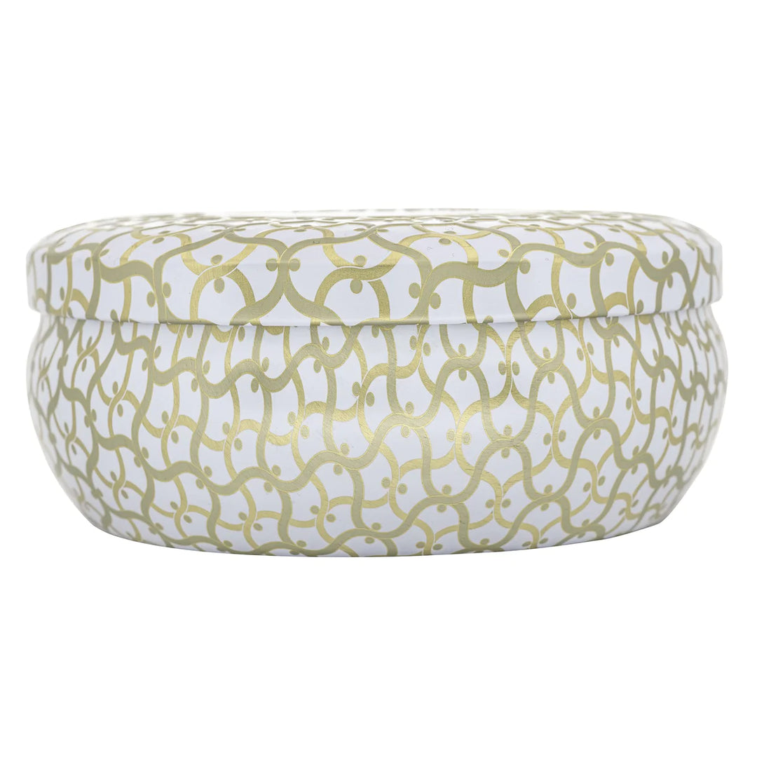 3 Wick Tin Candle Eucalyptus &amp; White Hvit