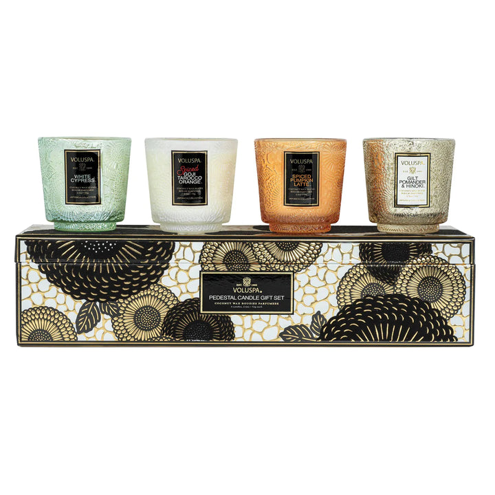 Japonica Holiday Pedestal Gift Set