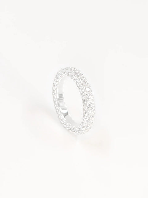 Eternity Diamond Ring Silver 54 Sølv