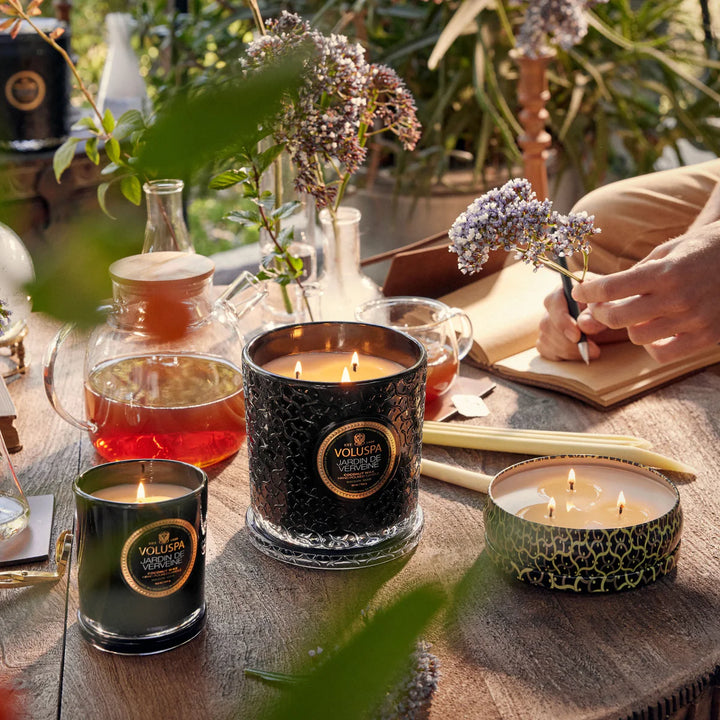 3 Wick Tin Candle Jadin De Verveine Gul