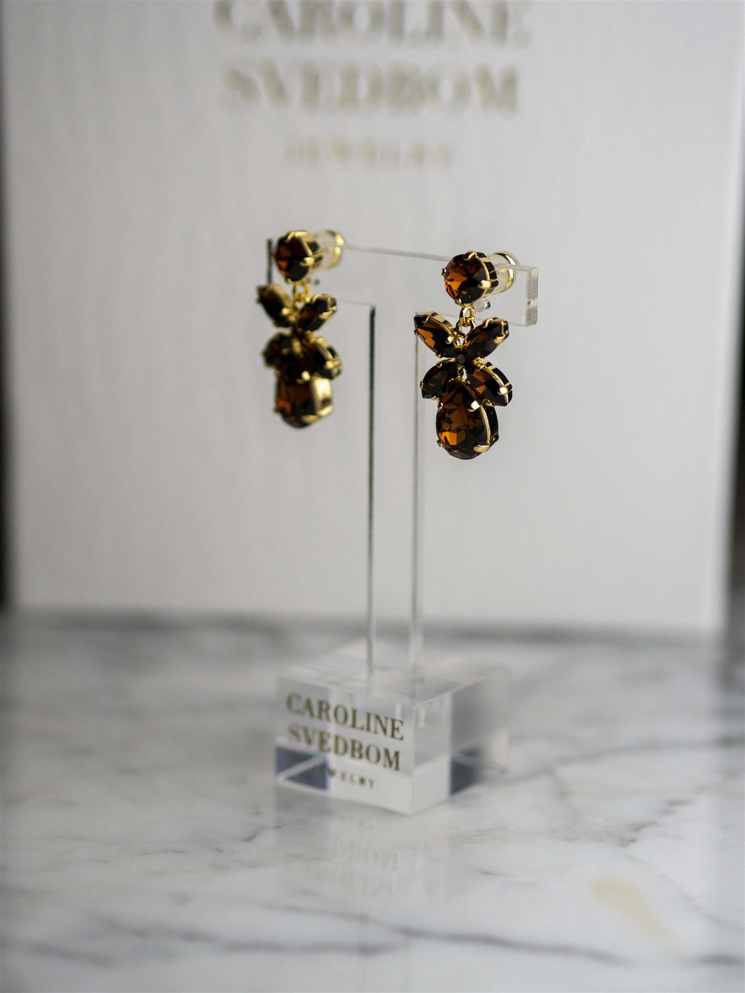 Mini Dione Earrings Brun