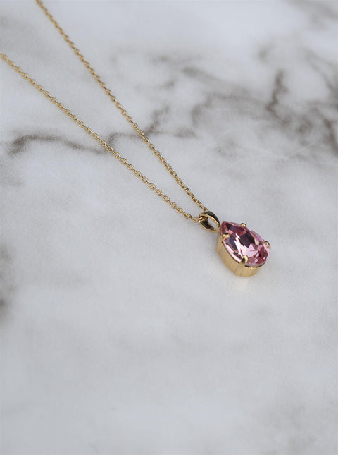 Mini drop necklace Rosa