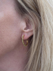 Perfect Loop Earrings Grønn