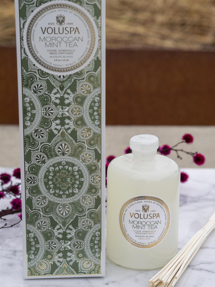 Reed Diffuser Moroccan Mint Tea Hvit