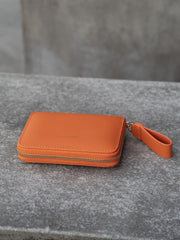 Small Zip Wallet Orange Oransje