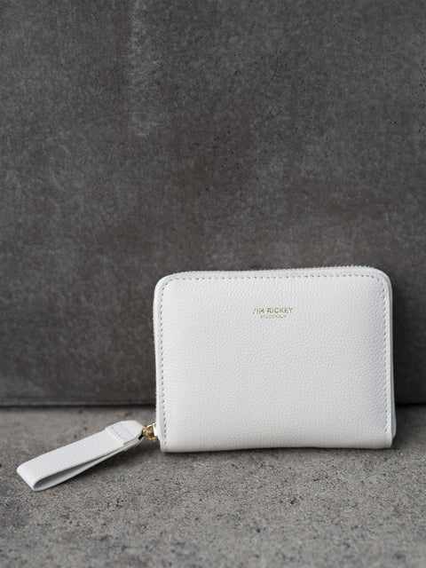 Small Zip Wallet Offwhite
