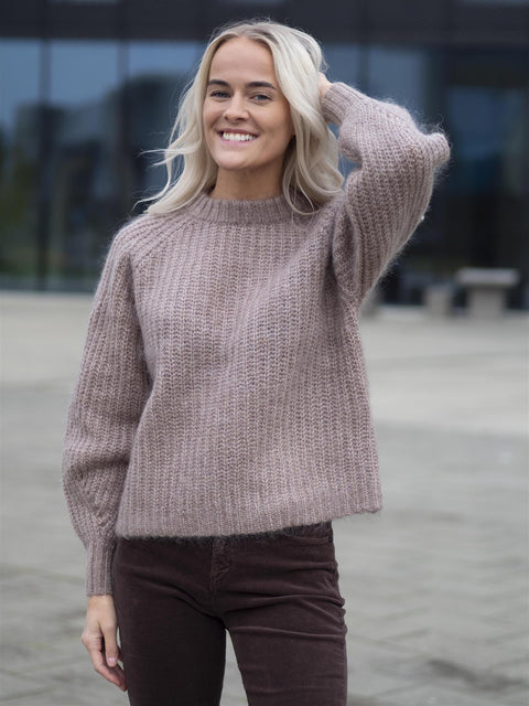Christa LS Knit Pullover Sand