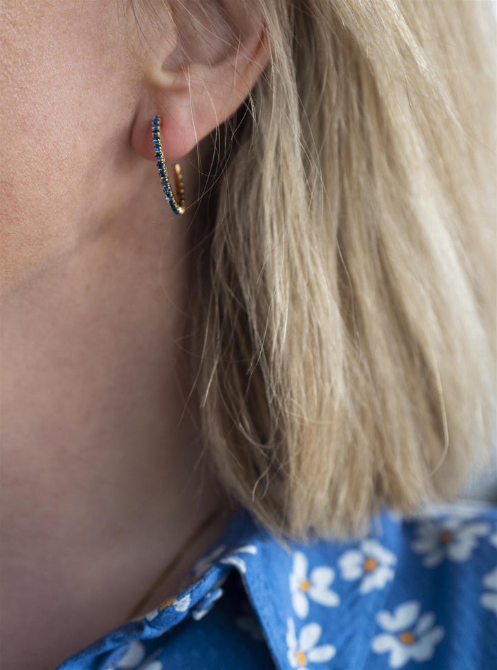 Perfect Loop Earrings Blå
