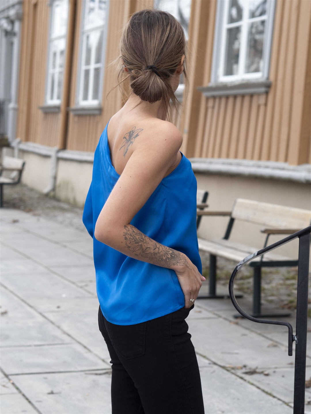 Portia Top Blå