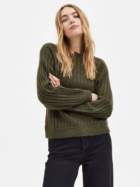 Mola knit o-neck Grønn